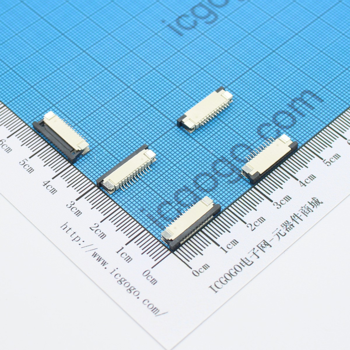 FPC连接器 抽拉式 下接 1.0C-11P-X 11Pin 脚间距 1MM 扁平连接器 软排线插座